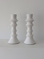 Snowlight Candle Holders (White) - Set of 2