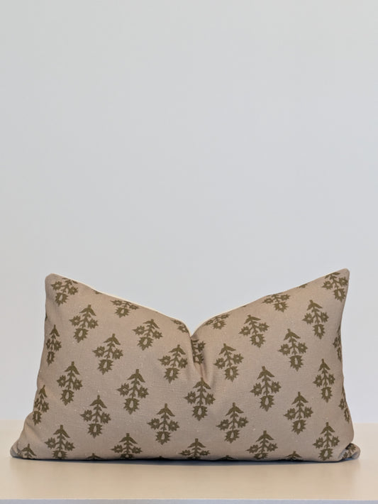 Forest Haven Lambar Linen Pillow Cover